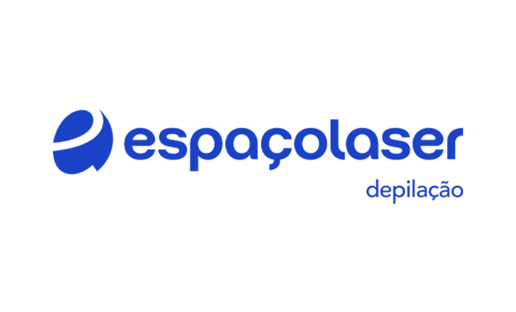 Logotipo da Espaçolaser com ícone circular azul e a palavra "depilação" abaixo, representando a marca mencionada no post sobre inclusão.