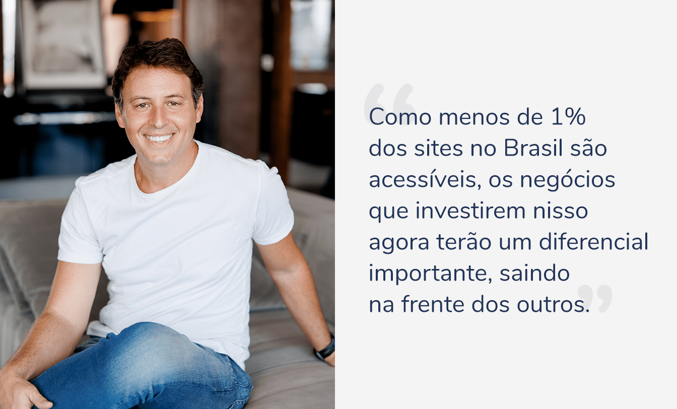 Jaques Haber: menos de 1% dos sites no Brasil são acessíveis. Investir nisso gera diferencial importante para os negócios.