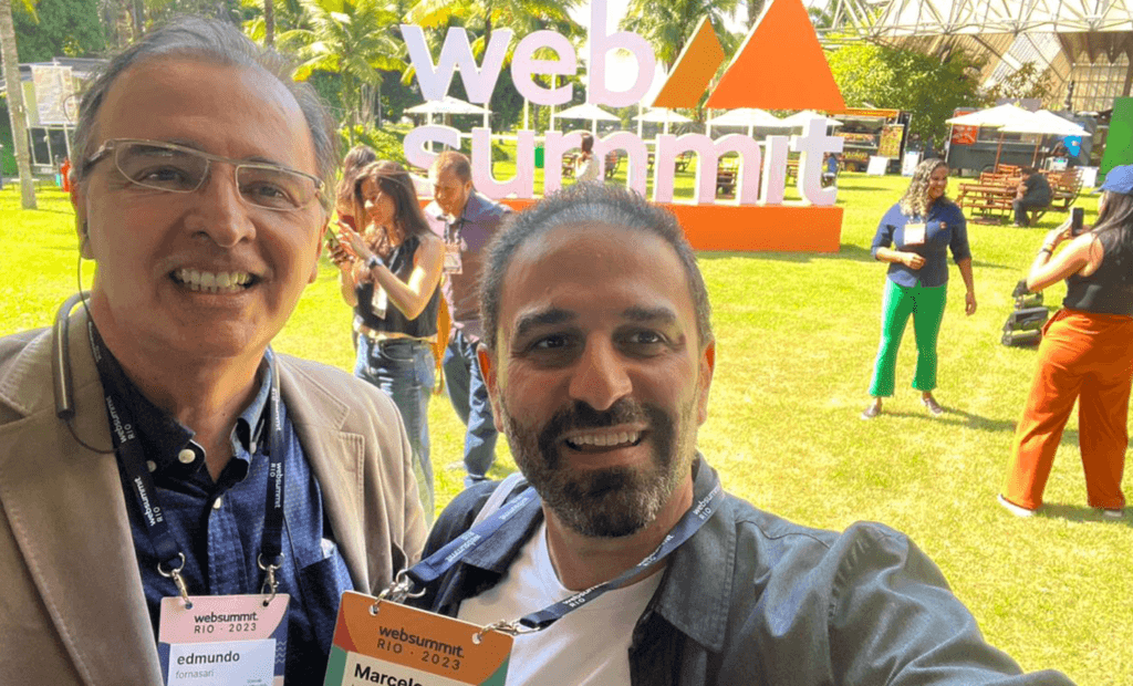 Web Summit Rio. Fotos dos nossos Heads Marcelo Herskovits (Head de Estratégia e Marketing) e Edmundo Fornasari (Head Institucional)